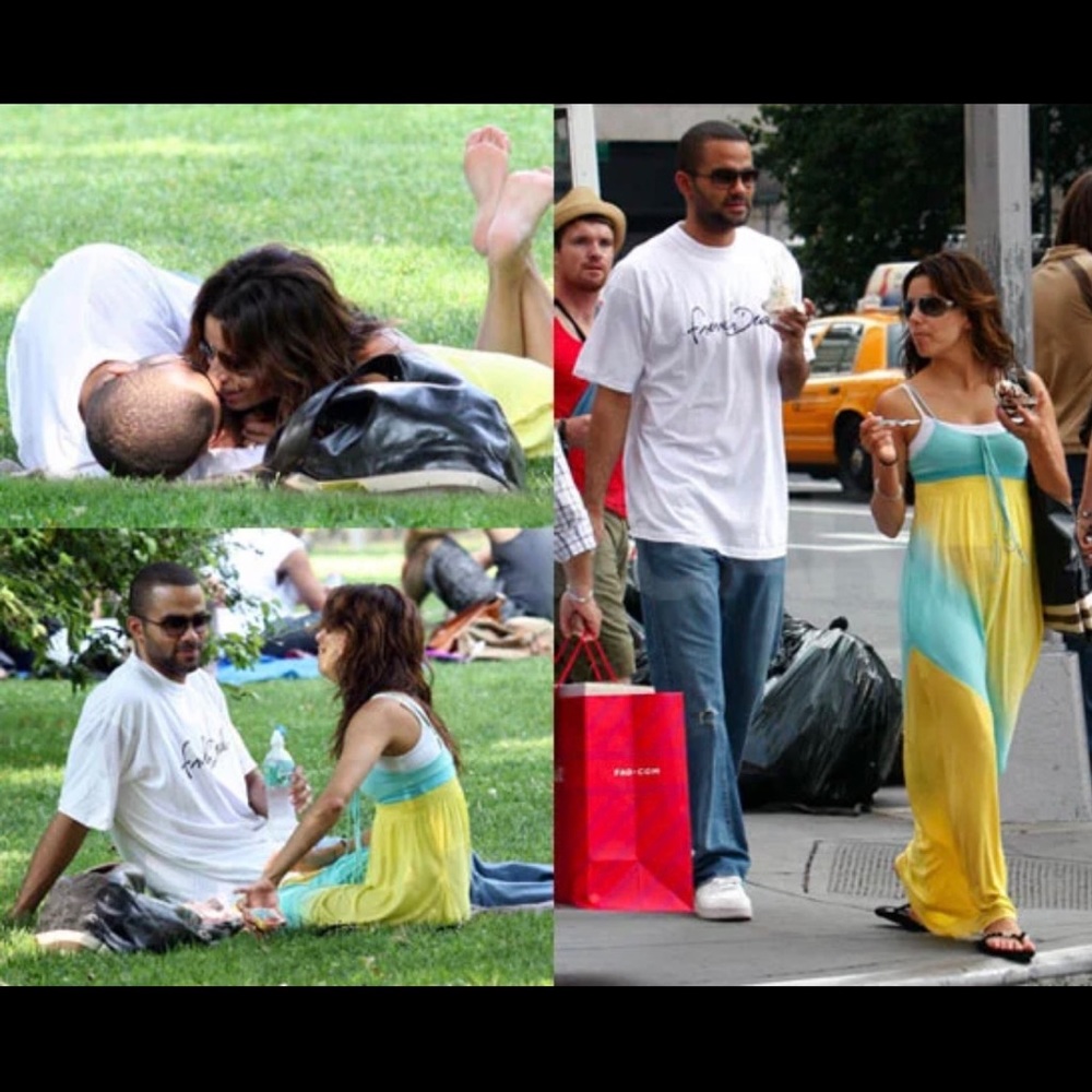 Armani Exchange as seen Eva Longoria dip-dyed maxi